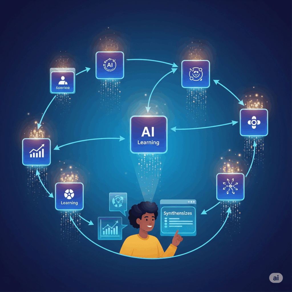AI tools supporting individual learning.